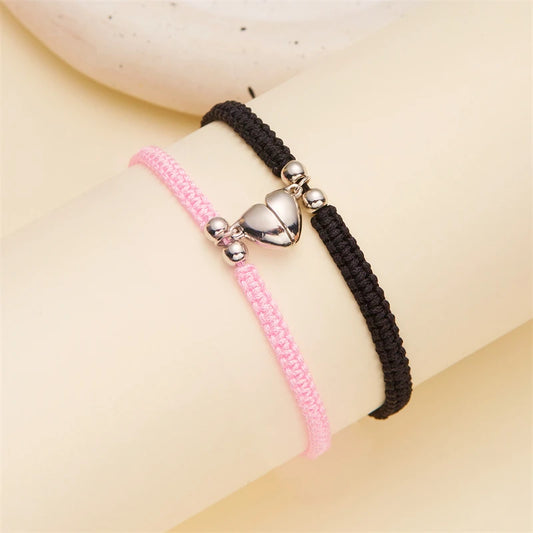 Handmade Heart Magnet Bracelets