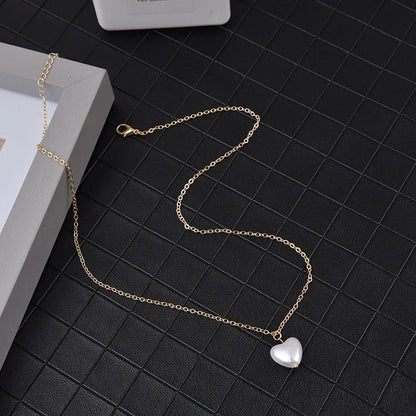 Korean Pearl Charm Choker