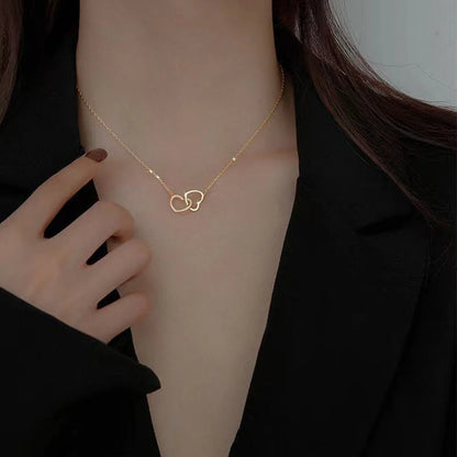 Korean Linked Hearts Necklace